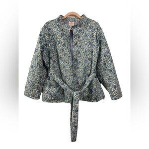 Women's Belted lightweight Floral Quilted
Jacket